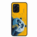 Cute Panda Sketch Premium Glass Phone Case for Realme C33 2023