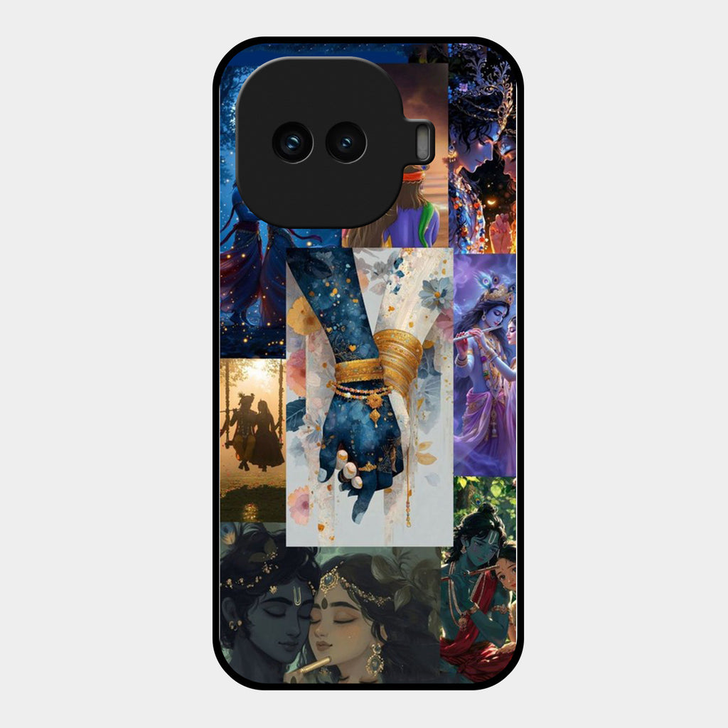 Eternal Radha Krishna Love Glass Phone Case for iQOO 15R 5G