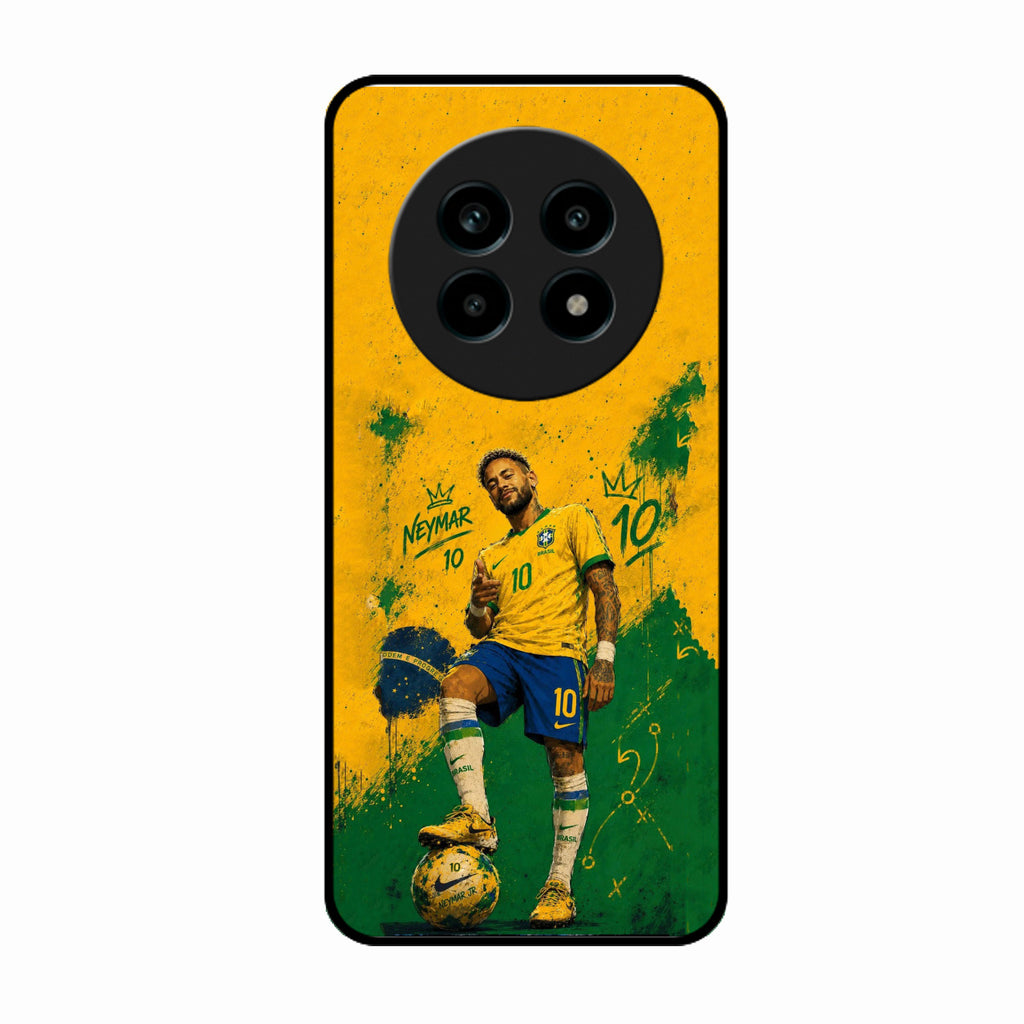 Golden Striker Glass Phone Case for Realme 14 Pro Lite 5G