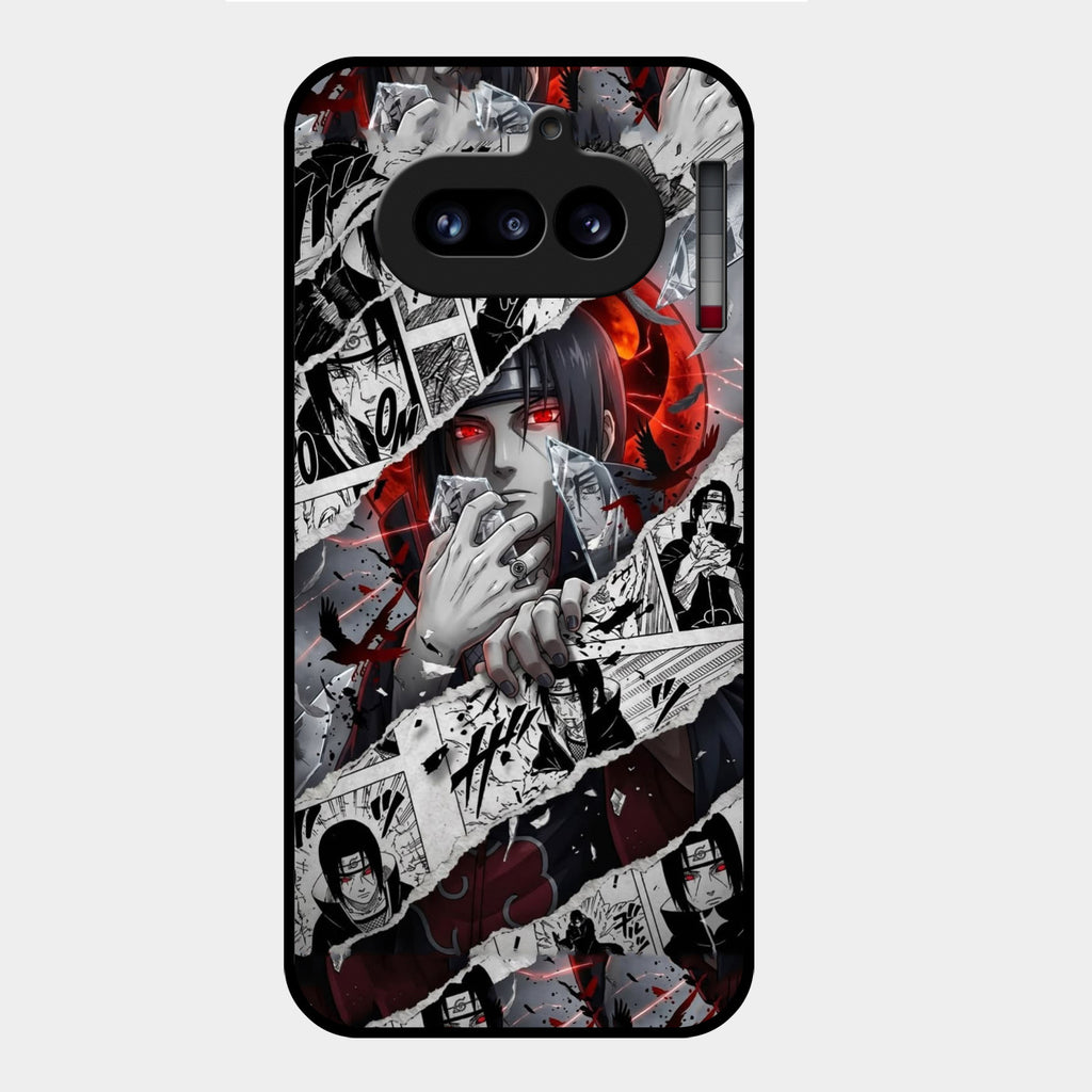 Itachi Uchiha Manga Collage Glass Phone Case for Nothing Phone 4A 5G