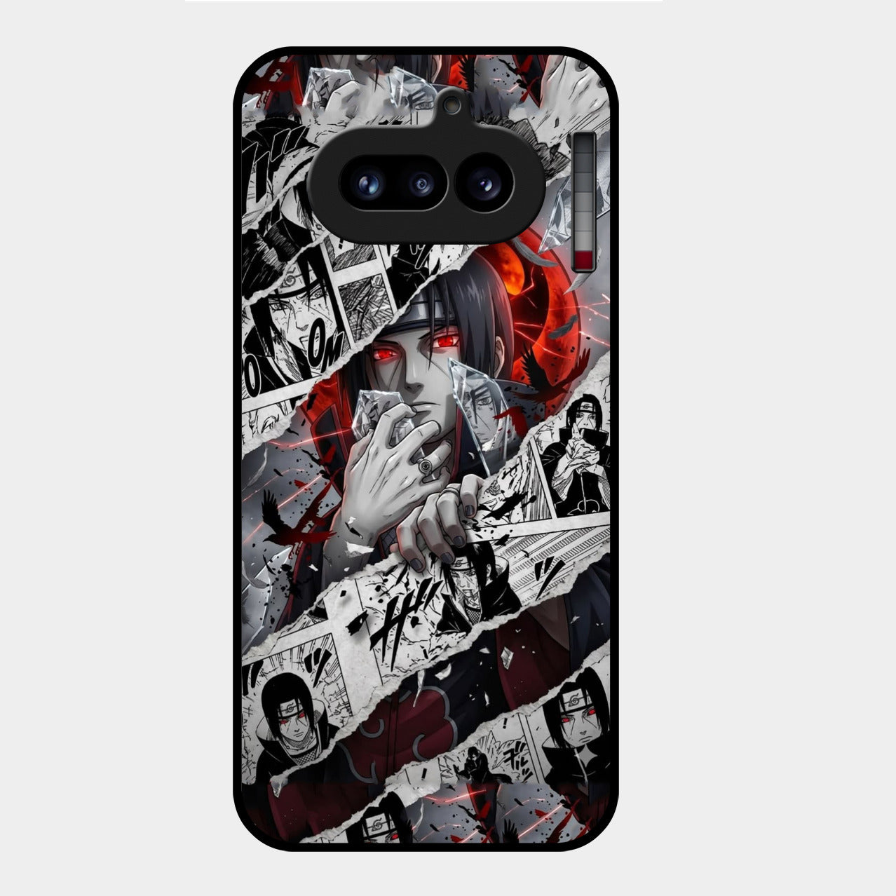 Itachi Uchiha Manga Collage Glass Phone Case for Nothing Phone 4A 5G