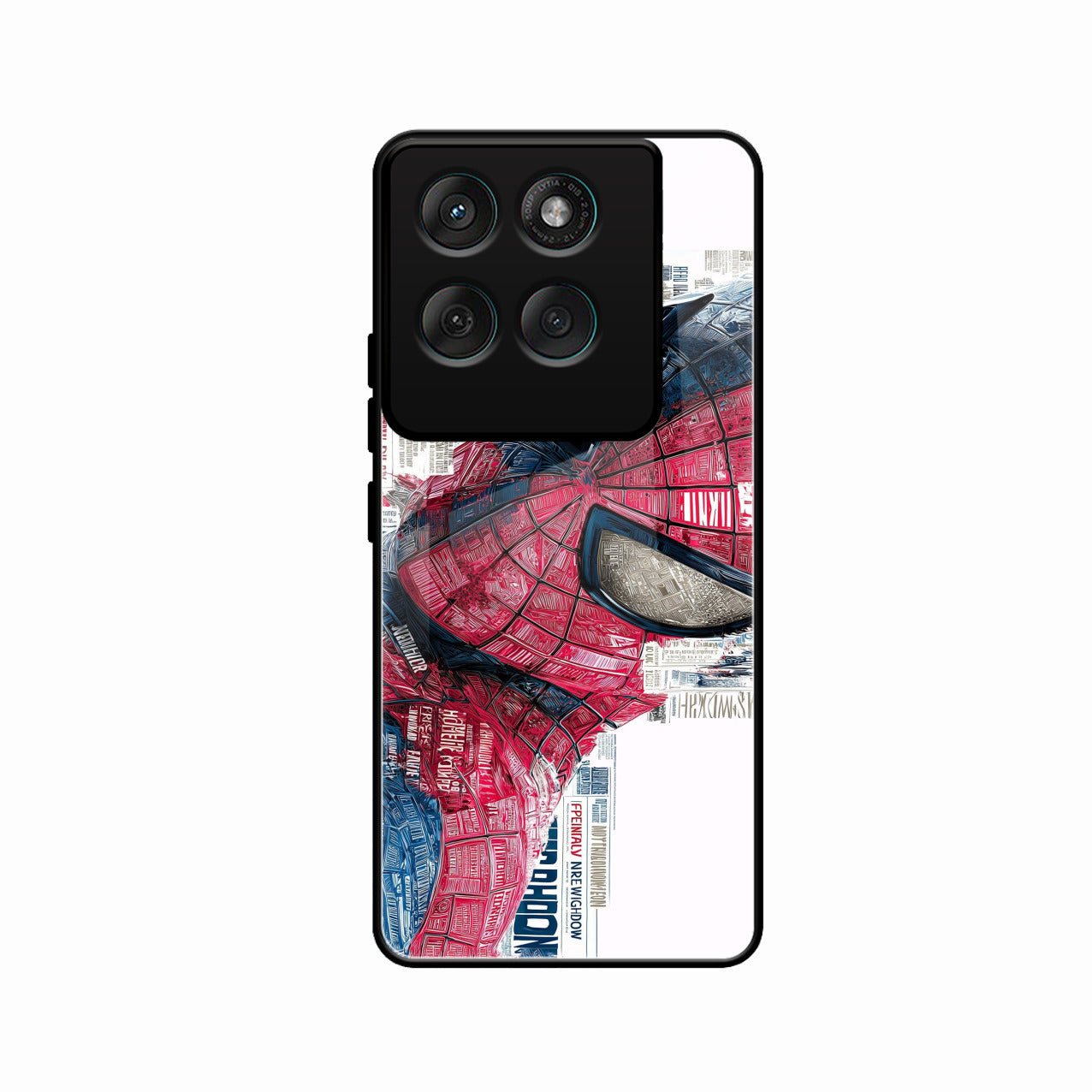 Red Blue Web Hero Glass Phone Cover for Motorola Edge 60 Pro 5G