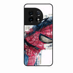 Red Blue Web Hero Glass Phone Cover for Oneplus 11R 5G