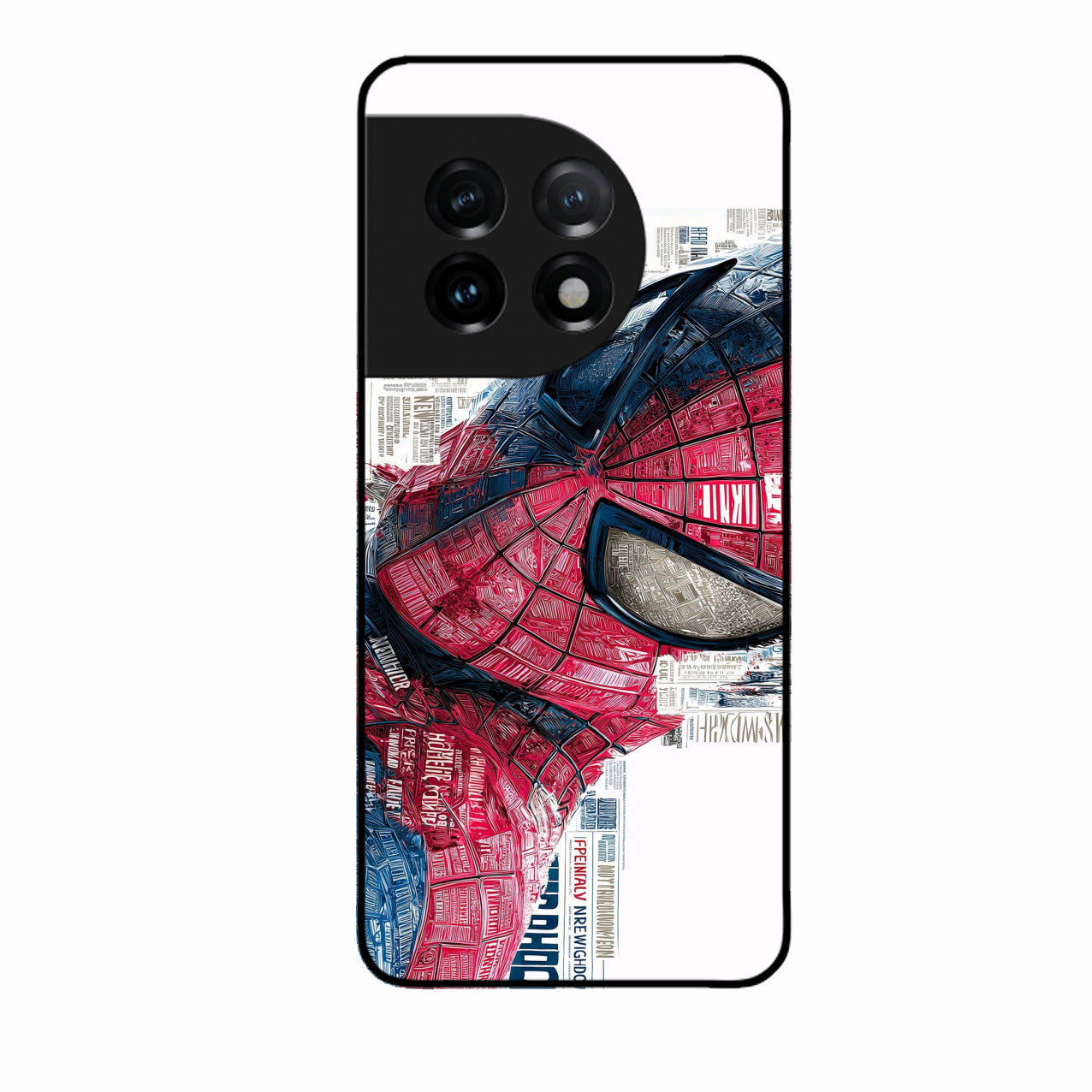 Red Blue Web Hero Glass Phone Cover for Oneplus 11R 5G