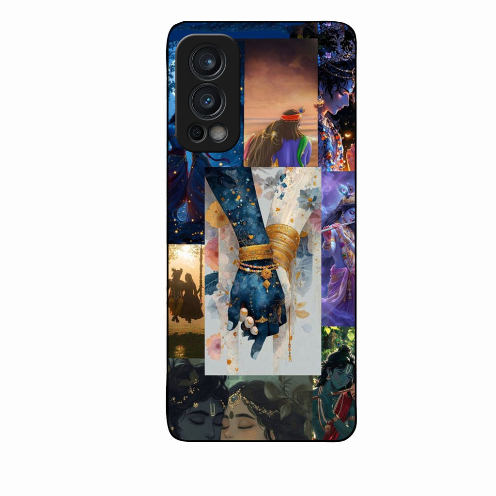 Eternal Radha Krishna Love Glass Phone Case for Oneplus Nord 2 5G