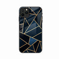 Midnight Gold Geometric Premium Glass Phone Case for iPhone 11 Pro Max