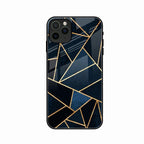 Midnight Gold Geometric Premium Glass Phone Case for iPhone 11 Pro Max