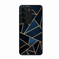 Midnight Gold Geometric Premium Glass Phone Case for Realme C75 5G