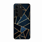 Midnight Gold Geometric Premium Glass Phone Case for Realme C75 5G
