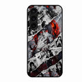 Itachi Uchiha Manga Collage Glass Phone Case for Samsung Galaxy S23 Fe 5G