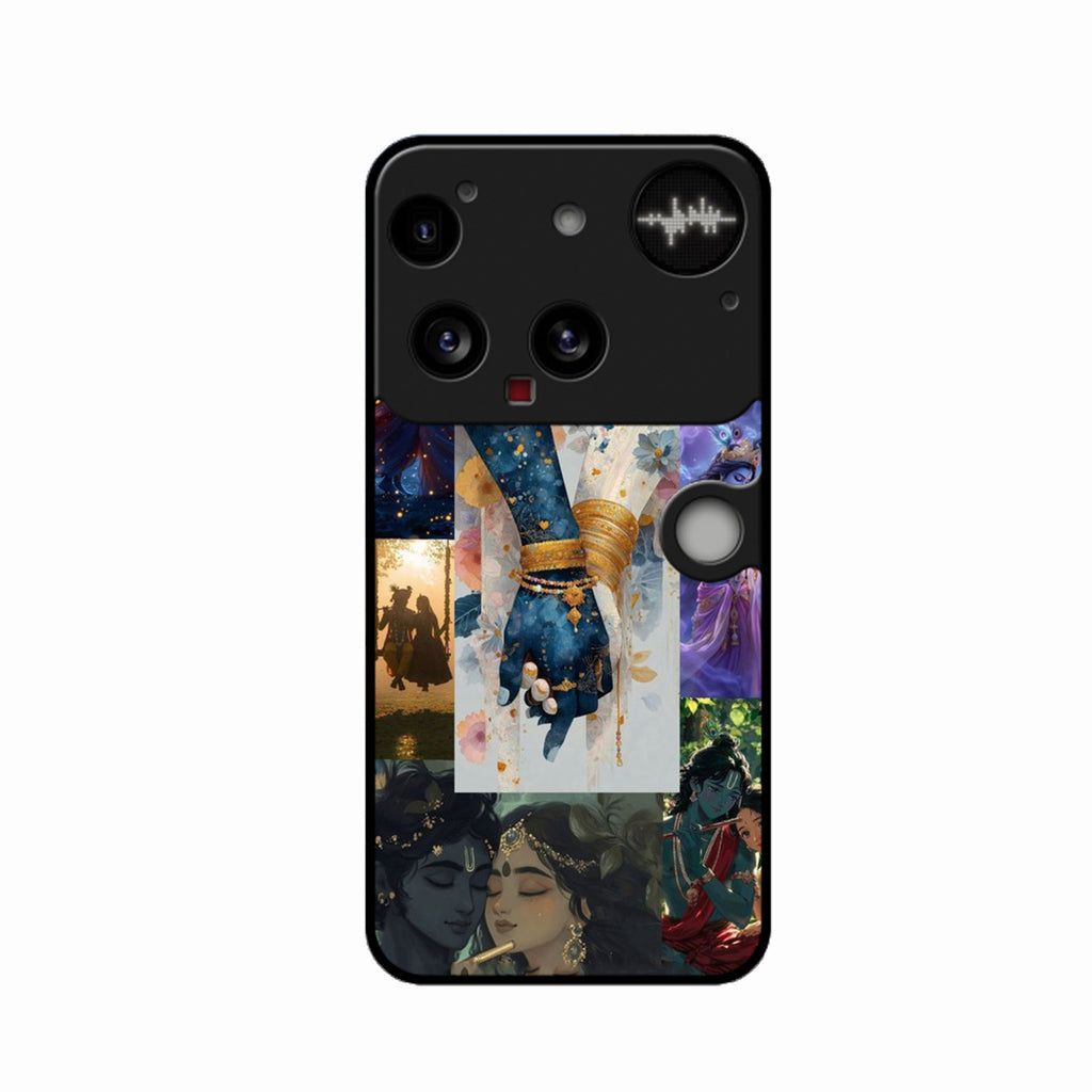 Eternal Radha Krishna Love Glass Phone Case for Nothing Phone 3