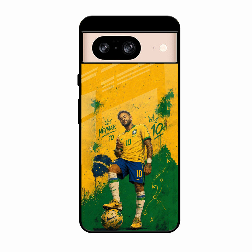 Golden Striker Glass Phone Case for Google Pixel 9 Pro 5G
