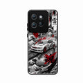 Japanese Wave Drift Racing Premium Glass Phone Case for Motorola Edge 50 Neo