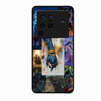 Eternal Radha Krishna Love Glass Phone Case for Vivo T4R 5G