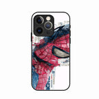 Red Blue Web Hero Glass Phone Cover for iPhone 14 Pro Max