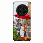 Rainy Day Cartoon Glass Phone Case for Realme 12 Plus 5G