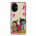 Krishna Eternal Lotus Glass Case for Oppo F21 Pro 5G