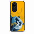 Cute Panda Sketch Premium Glass Phone Case for Oppo Reno 10 5G