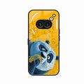 Cute Panda Sketch Premium Glass Phone Case for Nothing Phone 2a Plus