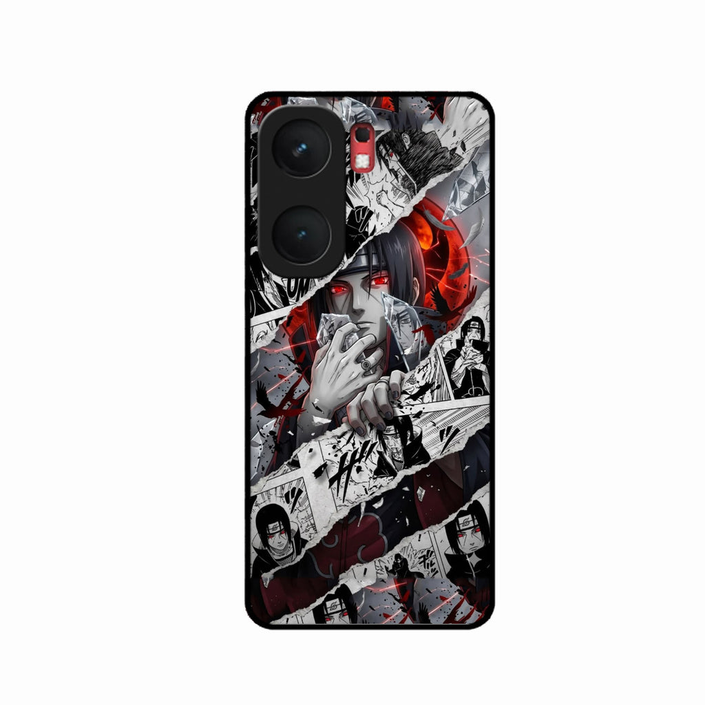 Itachi Uchiha Manga Collage Glass Phone Case for iQOO Neo 9 Pro 5G