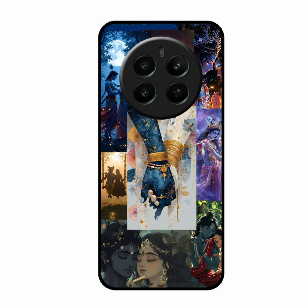 Eternal Radha Krishna Love Glass Phone Case for Google Pixel 9 5G