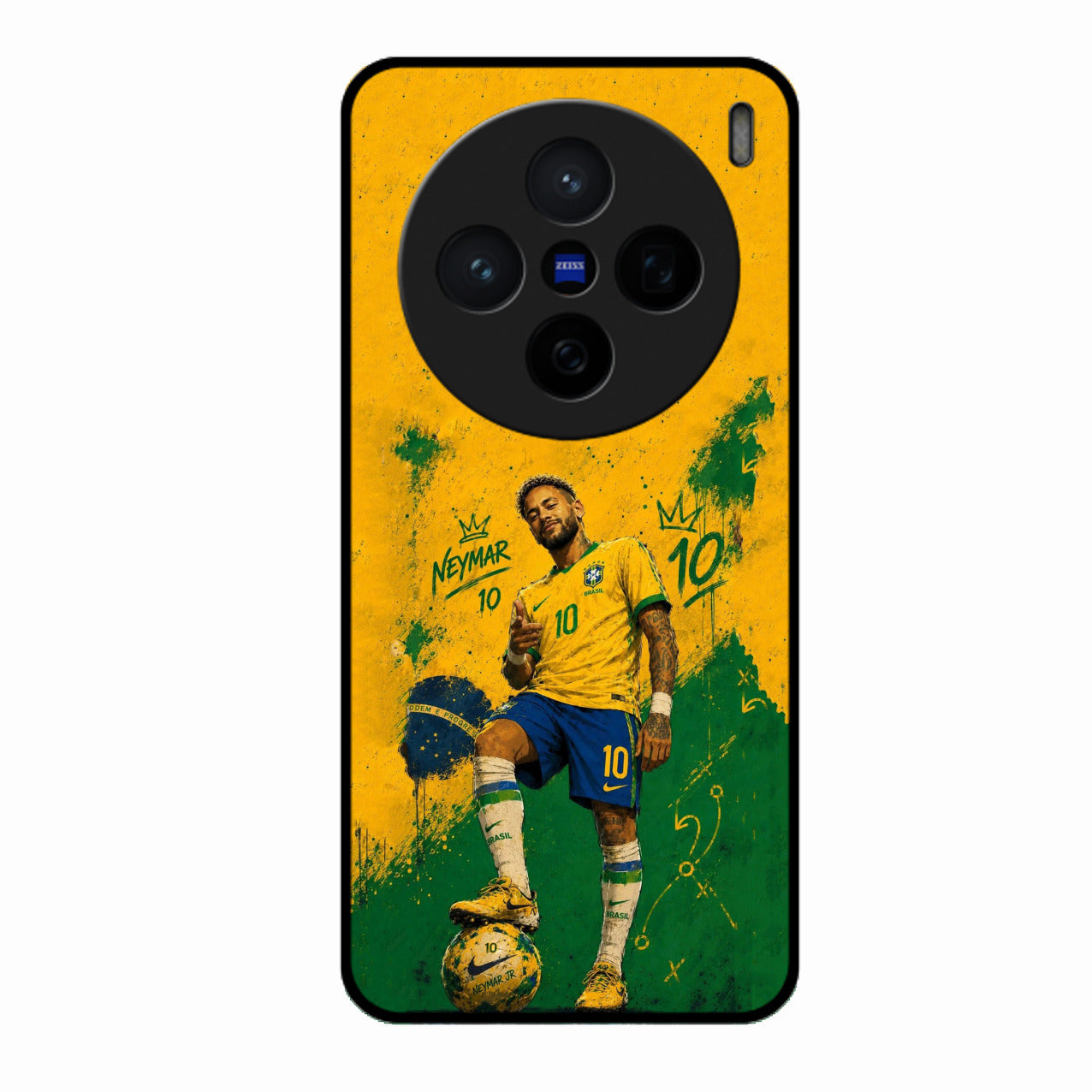 Golden Striker Glass Phone Case for Vivo X200 5G