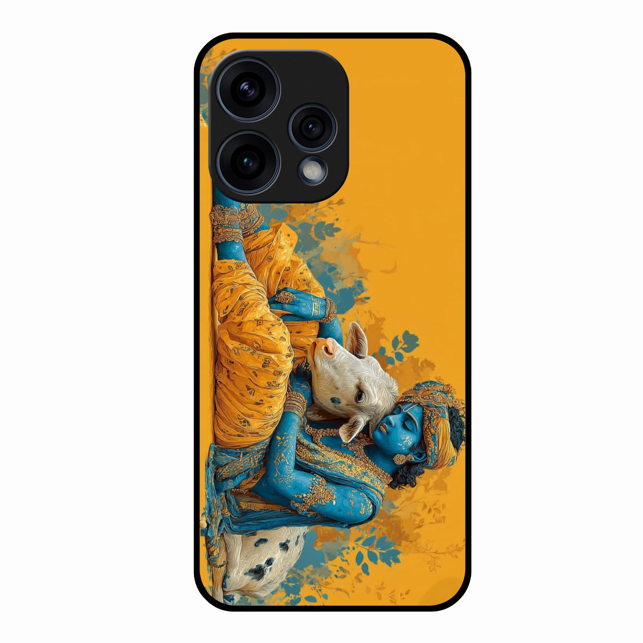 Divine Krishna Gopal Premium Glass Phone Case for Oppo Reno 15 5G