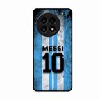 Blue Stripes Number 10 Football Glass Phone Case for Oneplus 13R 5G