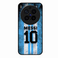 Blue Stripes Number 10 Football Glass Phone Case for Vivo X300 Pro 5G