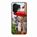 Rainy Day Cartoon Glass Phone Case for Vivo V60e 5G