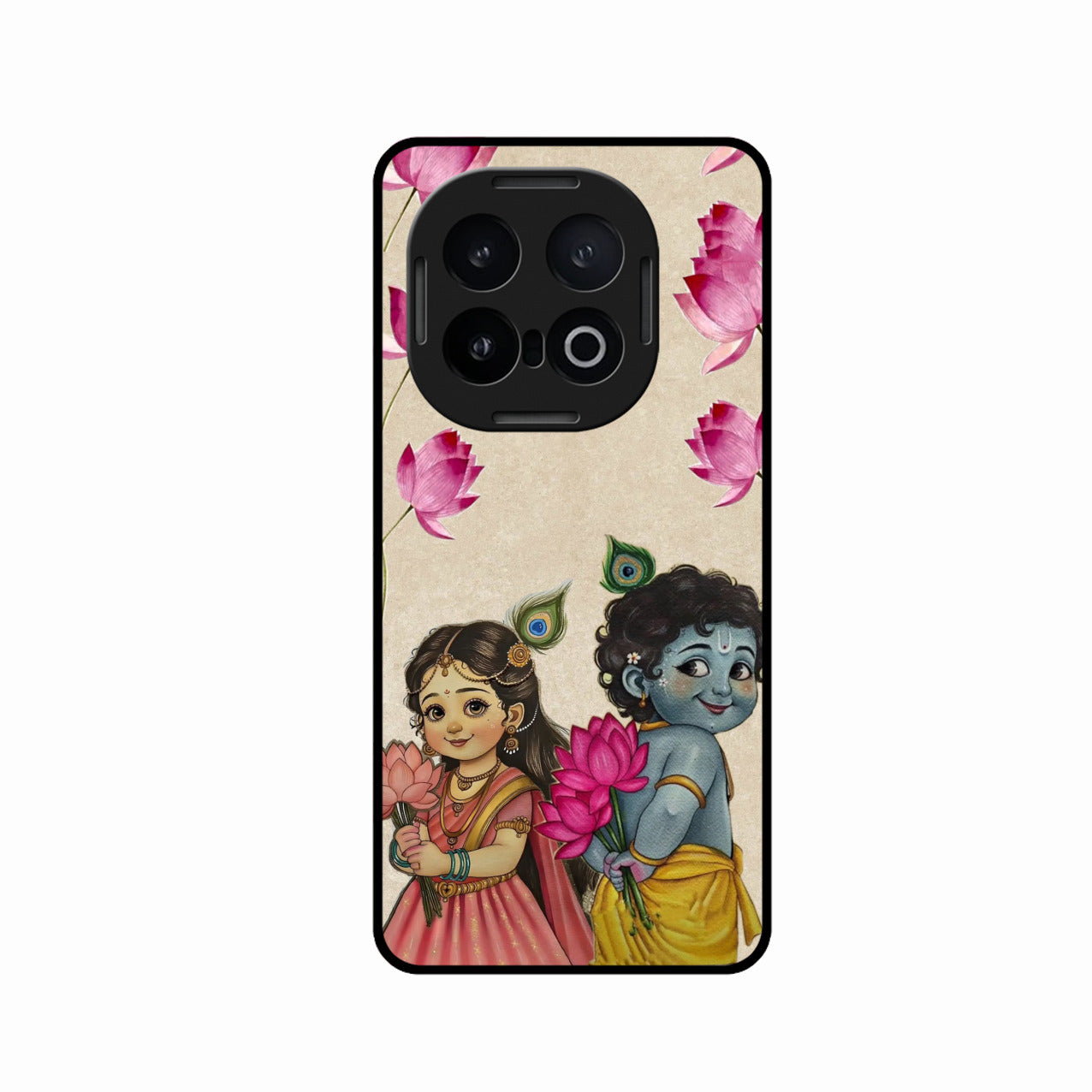 Krishna Eternal Lotus Glass Case for iQOO 13 5G