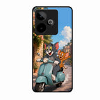 Cartoon Scooter Adventure Premium Glass Phone Case for Realme Gt 7 5G