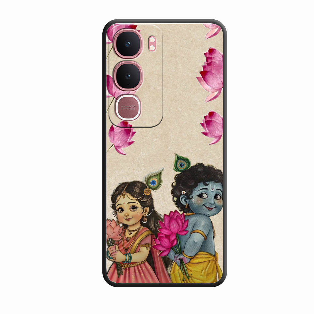 Krishna Eternal Lotus Glass Case for Vivo Y31 5G