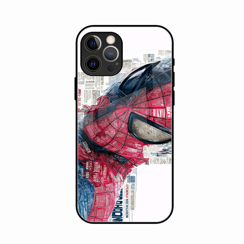 Red Blue Web Hero Glass Phone Cover for iPhone 16 Pro