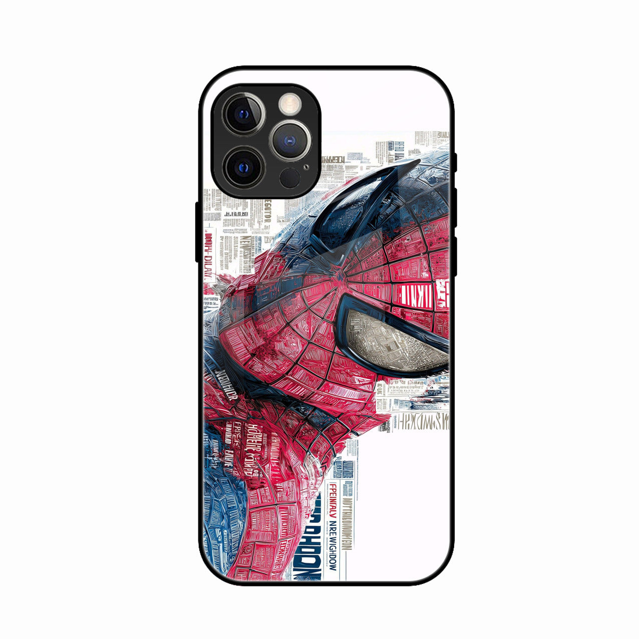 Red Blue Web Hero Glass Phone Cover for iPhone 16 Pro