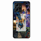 Eternal Radha Krishna Love Glass Phone Case for iQOO Z9X 5G