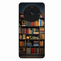 Colorful Bookshelf Art Glass Case Cover for Realme 11 Pro 5G