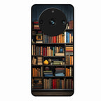 Colorful Bookshelf Art Glass Case Cover for Realme 11 Pro 5G