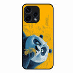 Cute Panda Sketch Premium Glass Phone Case for Oppo Reno 15 5G