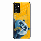 Cute Panda Sketch Premium Glass Phone Case for Samsung Galaxy A34 5G