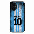Blue Stripes Number 10 Football Glass Phone Case for Oppo F21S Pro 5G