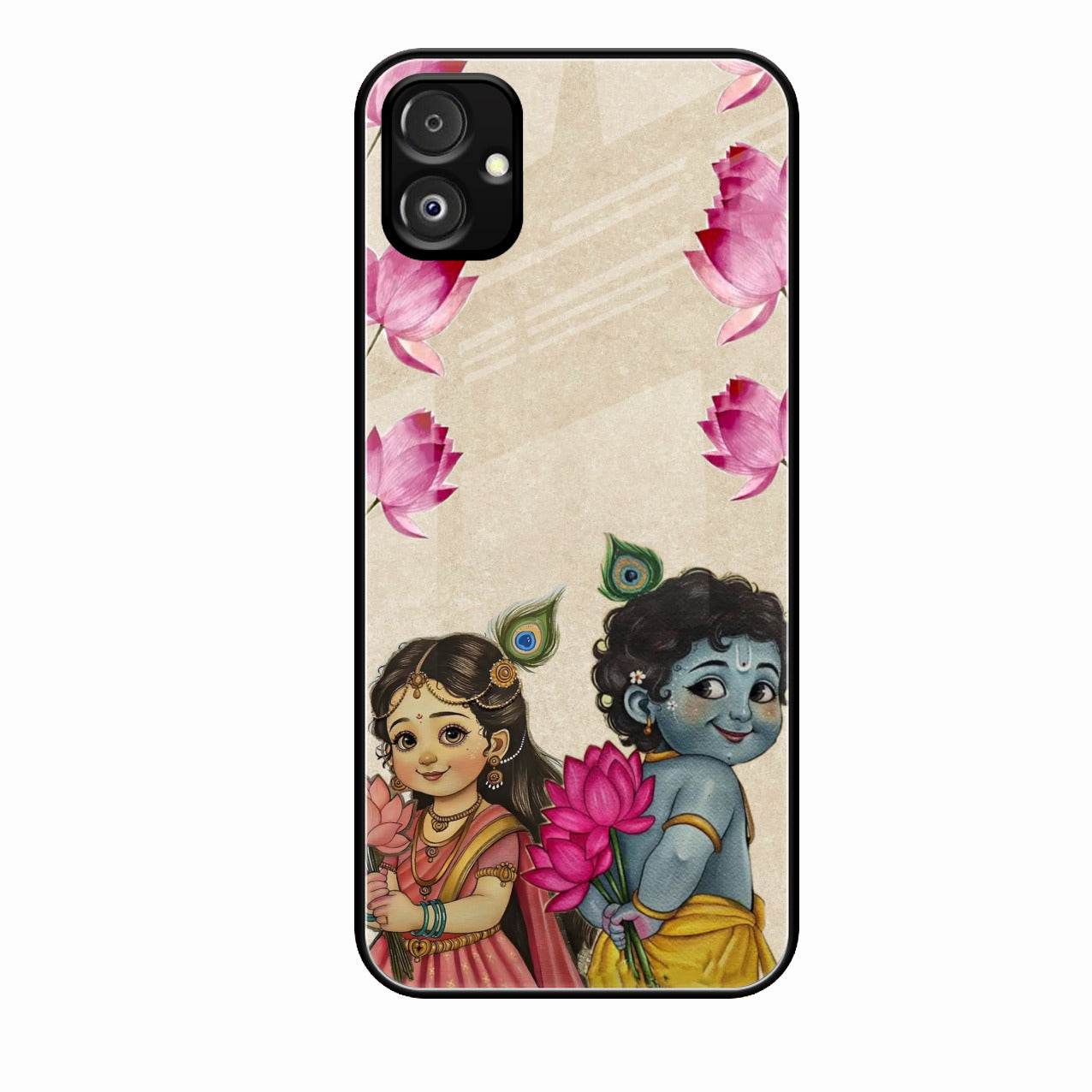 Krishna Eternal Lotus Glass Case for Samsung Galaxy F14 5G