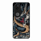 Midnight Dragon Glass Phone Case for Vivo V50E 5G