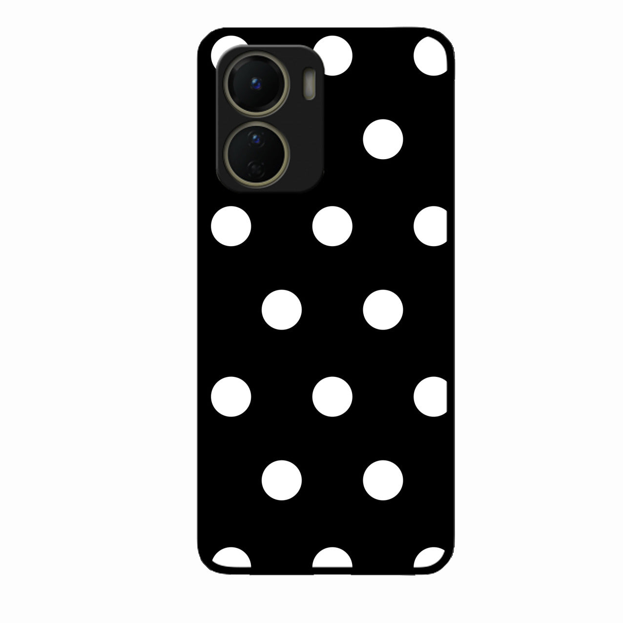 Classic Polka Dot Glass Phone Case for Vivo T2X 5G