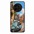 Cartoon Scooter Adventure Premium Glass Phone Case for Realme 12 5G