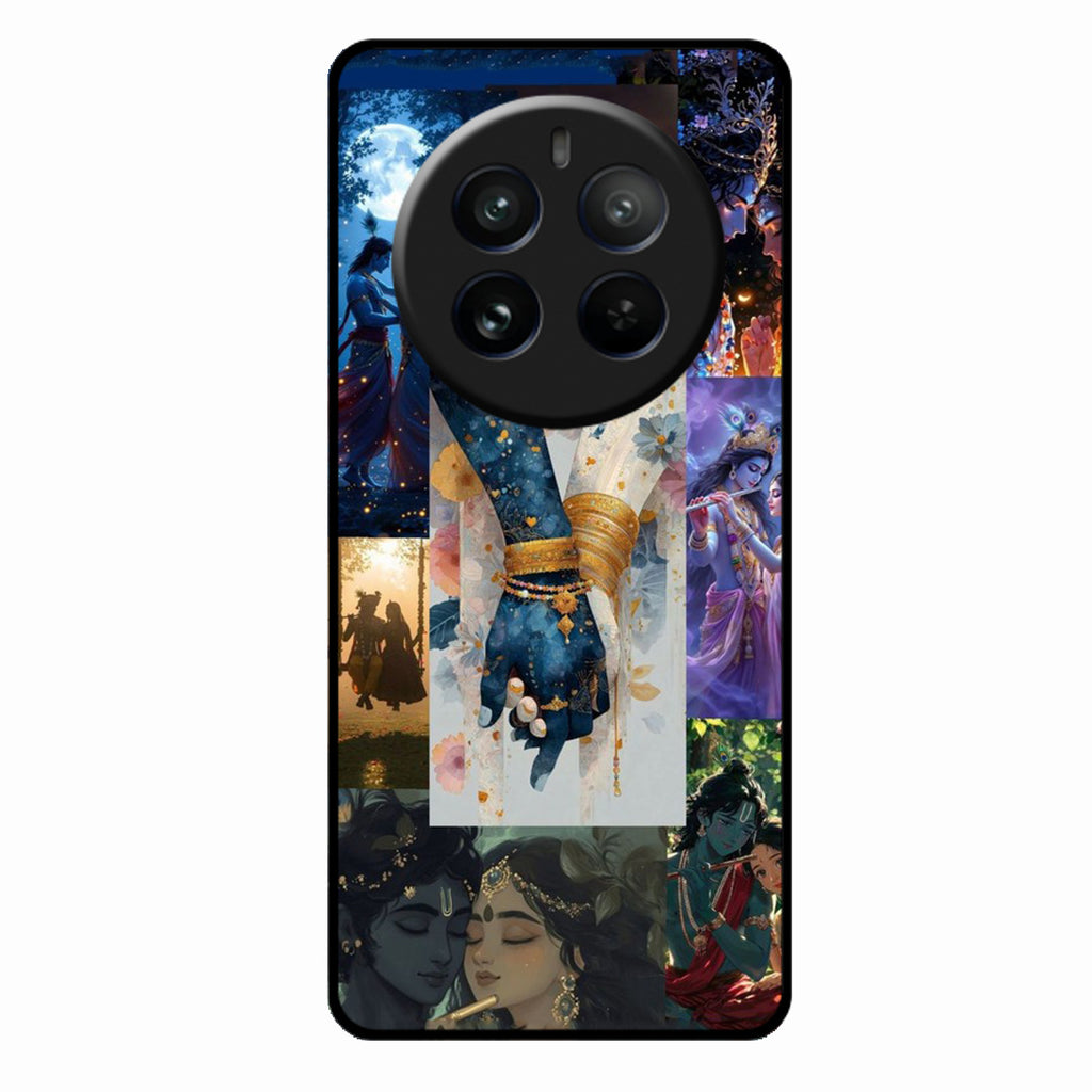 Eternal Radha Krishna Love Glass Phone Case for Realme 12 Pro 5G