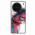 Red Blue Web Hero Glass Phone Cover for Vivo X90 Pro 5G
