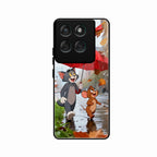 Rainy Day Cartoon Glass Phone Case for Motorola Edge 60 Stylus 5G