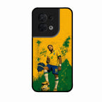 Golden Striker Glass Phone Case for Oppo Reno 8 5G