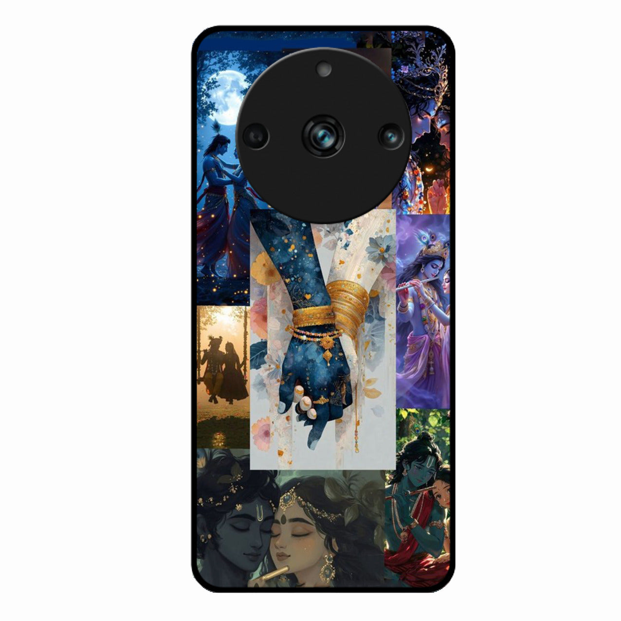 Eternal Radha Krishna Love Glass Phone Case for Realme 11 Pro 5G